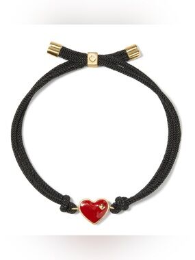 NWT Kate Spade Cord Bracelet with Heart Charm